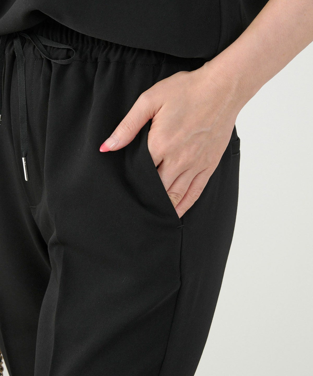 手洗い可セットアップ対応可S/M/L上品きれいめ大人カジュアルシンプルオフィスフォーマルテーパードセンタープレス美脚ジョイントスペースLPセットアップ企画-01