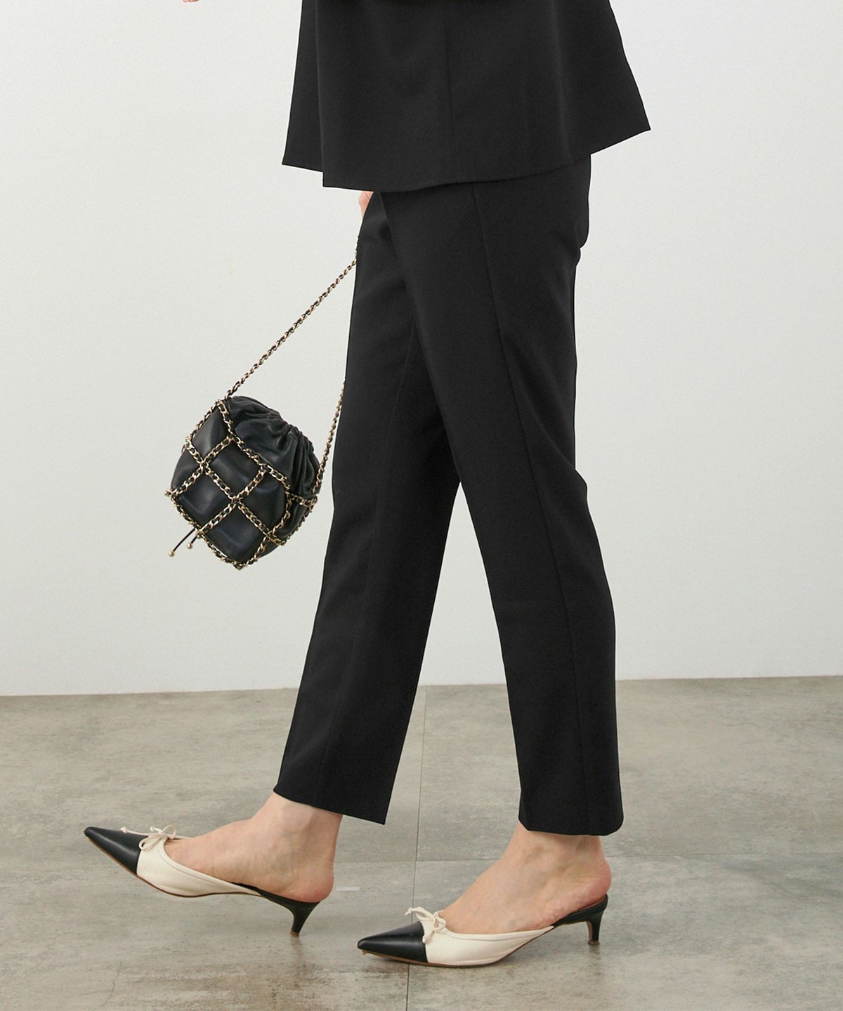 手洗い可セットアップ対応可S/M/L上品きれいめ大人カジュアルシンプルオフィスフォーマルテーパードセンタープレス美脚ジョイントスペースLPセットアップ企画-01