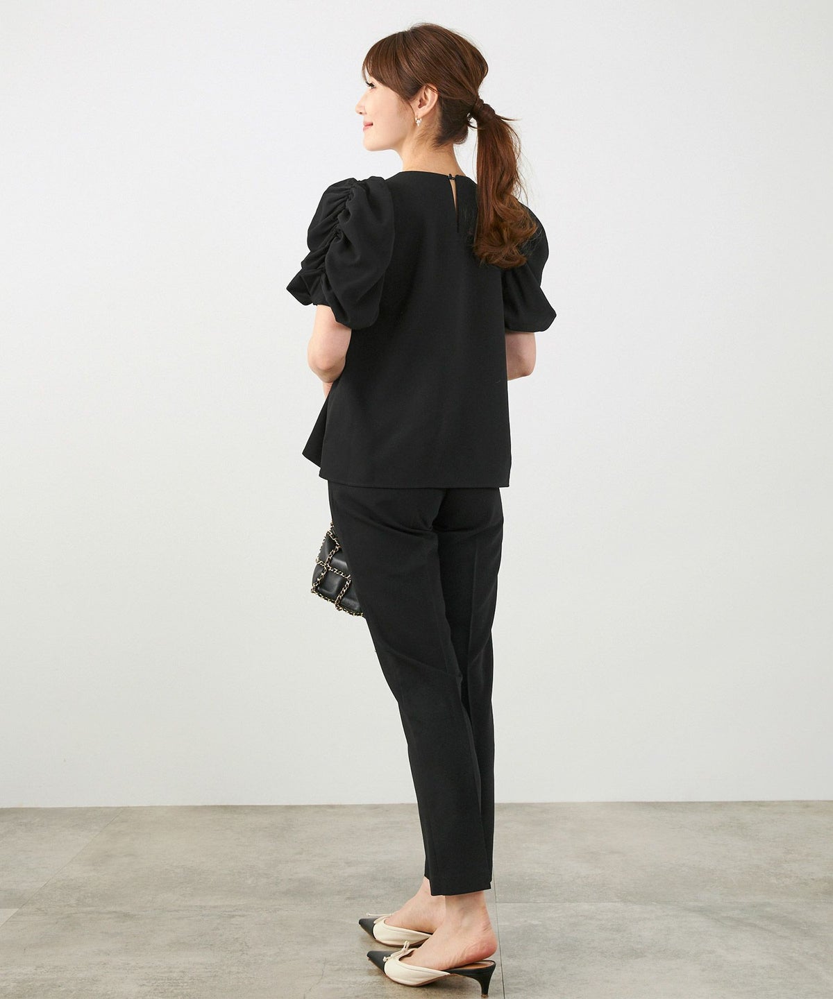 手洗い可セットアップ対応可S/M/L上品きれいめ大人カジュアルシンプルオフィスフォーマルテーパードセンタープレス美脚ジョイントスペースLPセットアップ企画-01