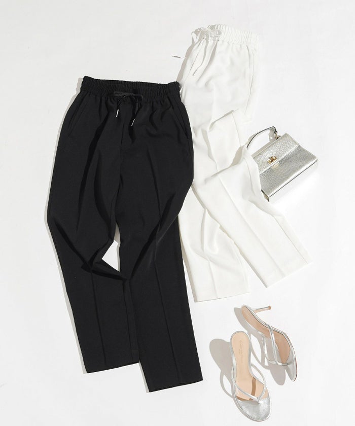 手洗い可セットアップ対応可S/M/L上品きれいめ大人カジュアルシンプルオフィスフォーマルテーパードセンタープレス美脚ジョイントスペースLPセットアップ企画-01