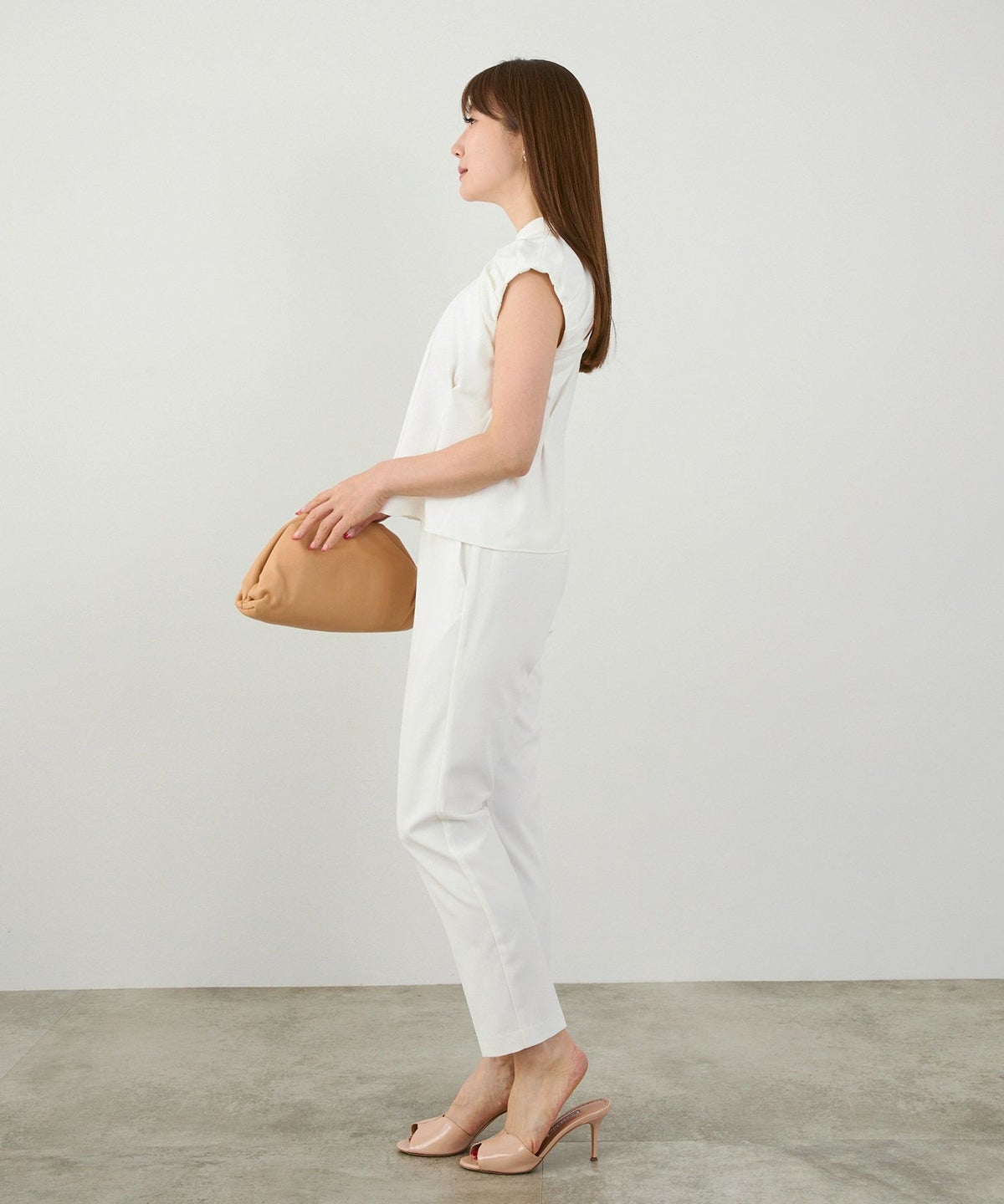 手洗い可セットアップ対応可かわいい上品きれいめ大人カジュアルオフィスフォーマルフェミニンシンプルバルーンジョイントスペースLPセットアップ企画-01