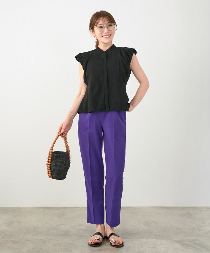 手洗い可セットアップ対応可かわいい上品きれいめ大人カジュアルオフィスフォーマルフェミニンシンプルバルーンジョイントスペースLPセットアップ企画-01