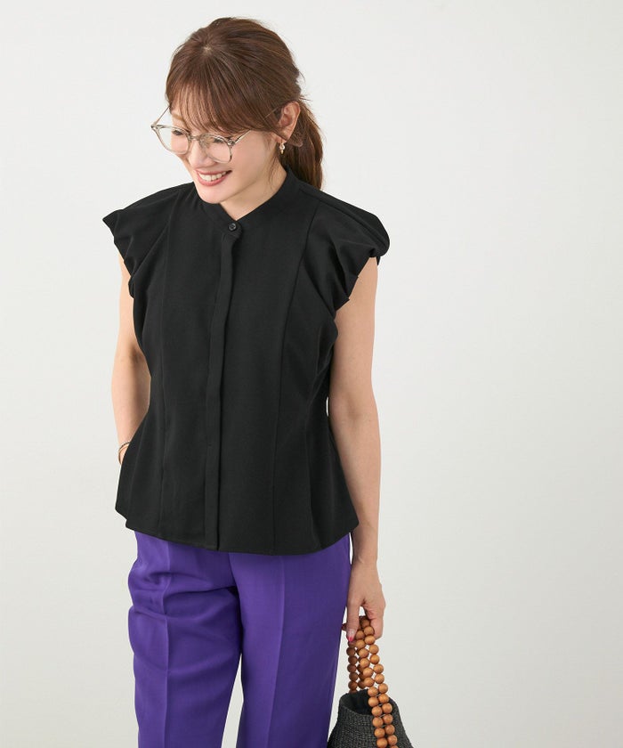 手洗い可セットアップ対応可かわいい上品きれいめ大人カジュアルオフィスフォーマルフェミニンシンプルバルーンジョイントスペースLPセットアップ企画-01