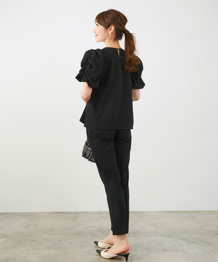 手洗い可セットアップ対応可かわいい上品きれいめ大人カジュアルオフィスフォーマルフェミニンシンプルパワーショルダージョイントスペースLPセットアップ企画-01