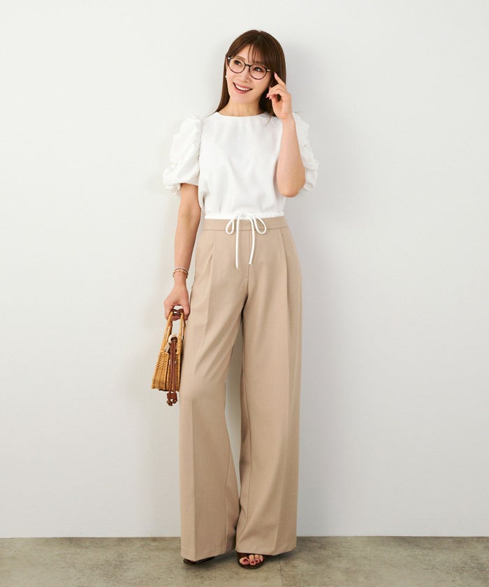 手洗い可セットアップ対応可かわいい上品きれいめ大人カジュアルオフィスフォーマルフェミニンシンプルパワーショルダージョイントスペースLPセットアップ企画-01