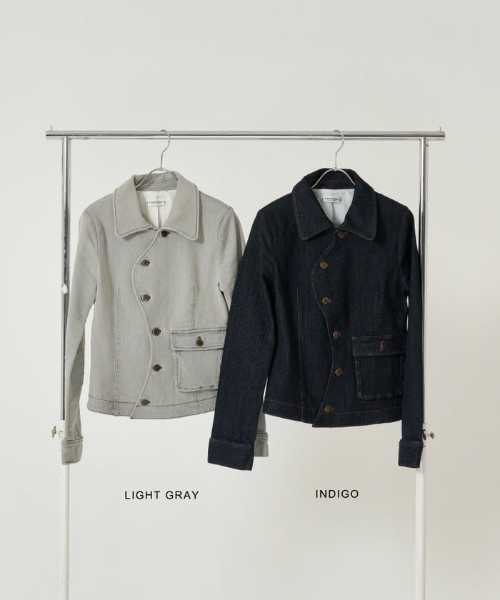 アシンメトリー/デニム/ジャケット