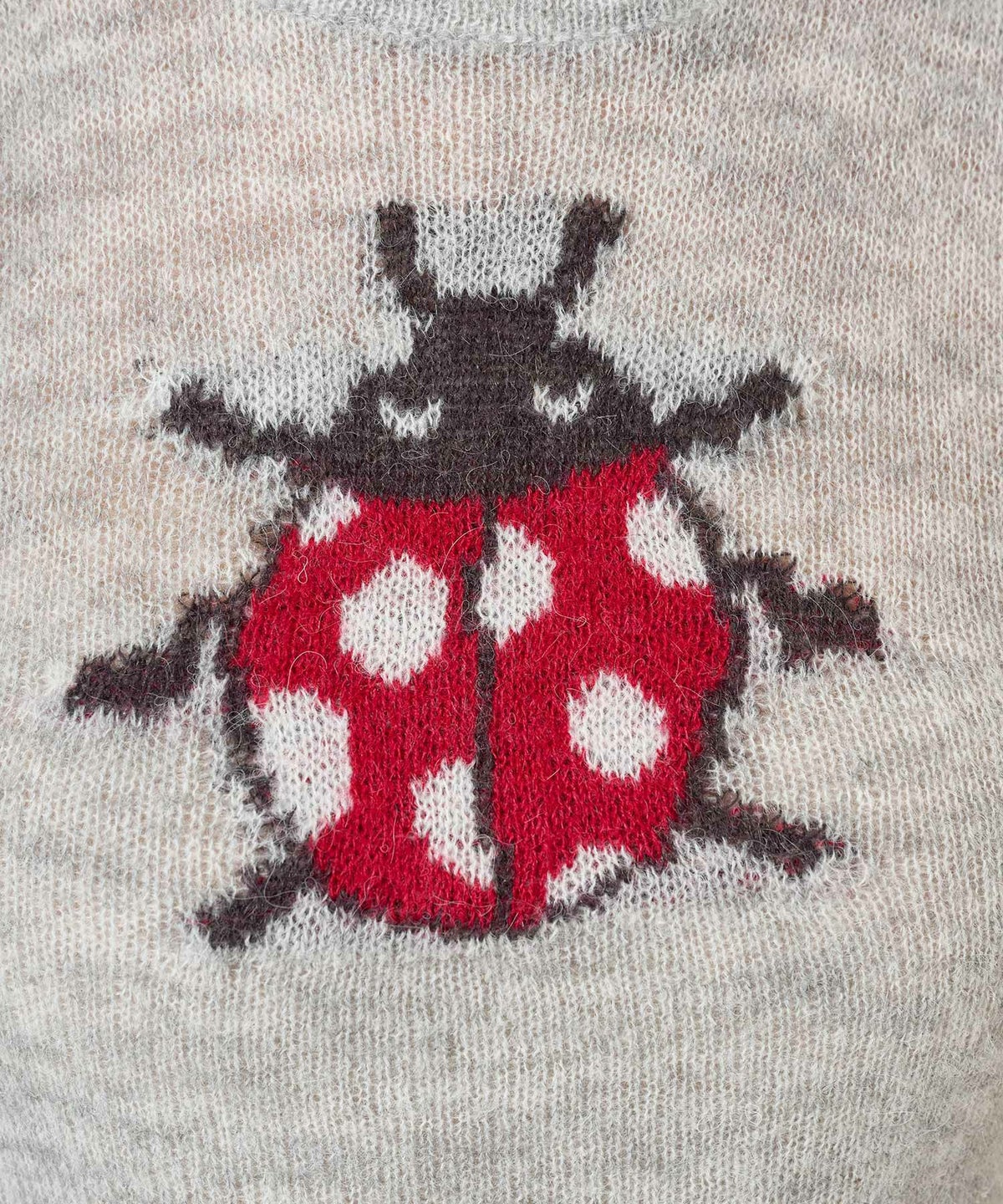 チビT/ニット/テントウムシ/グレー