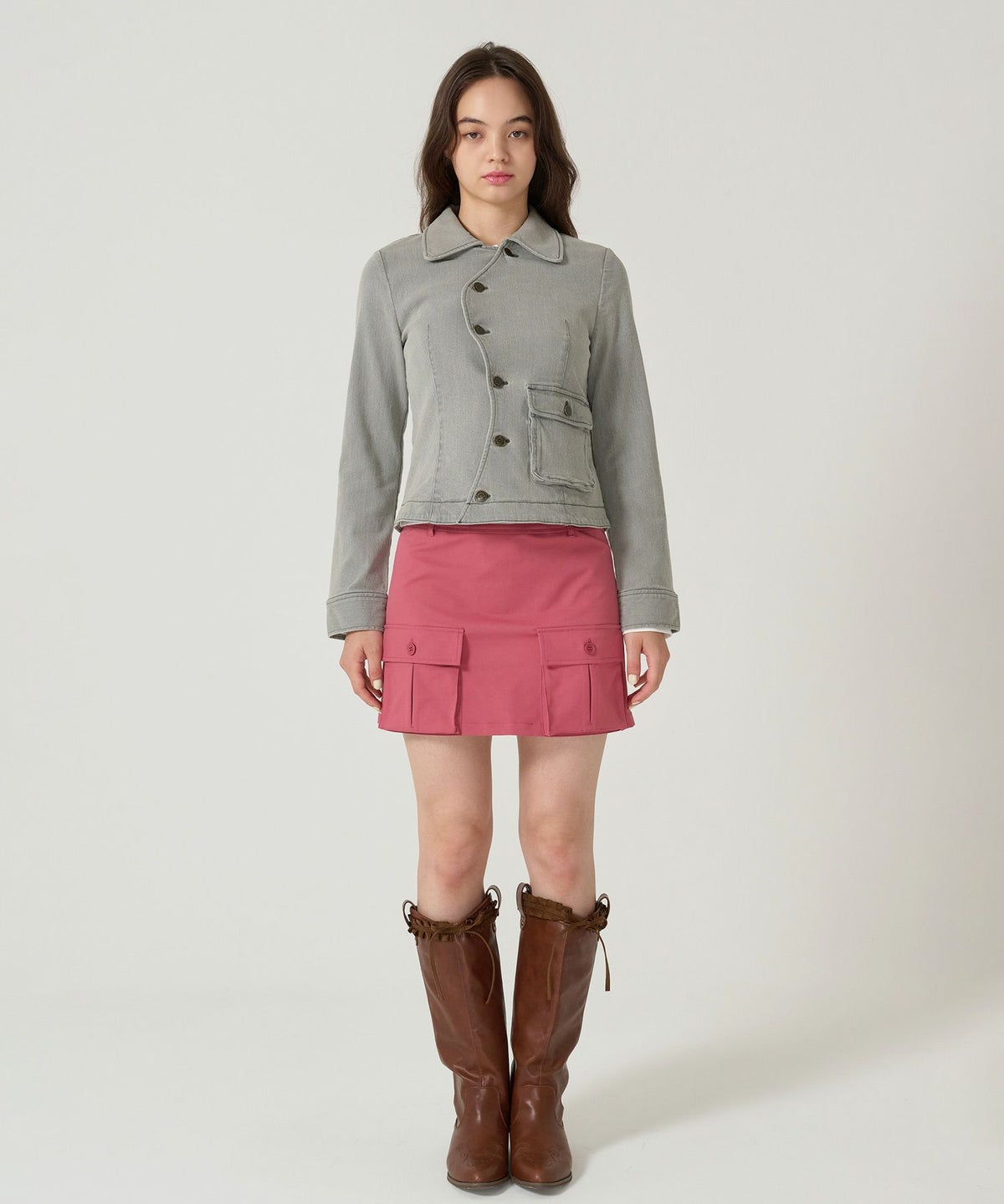 カーゴ/ミニスカート/ピンク