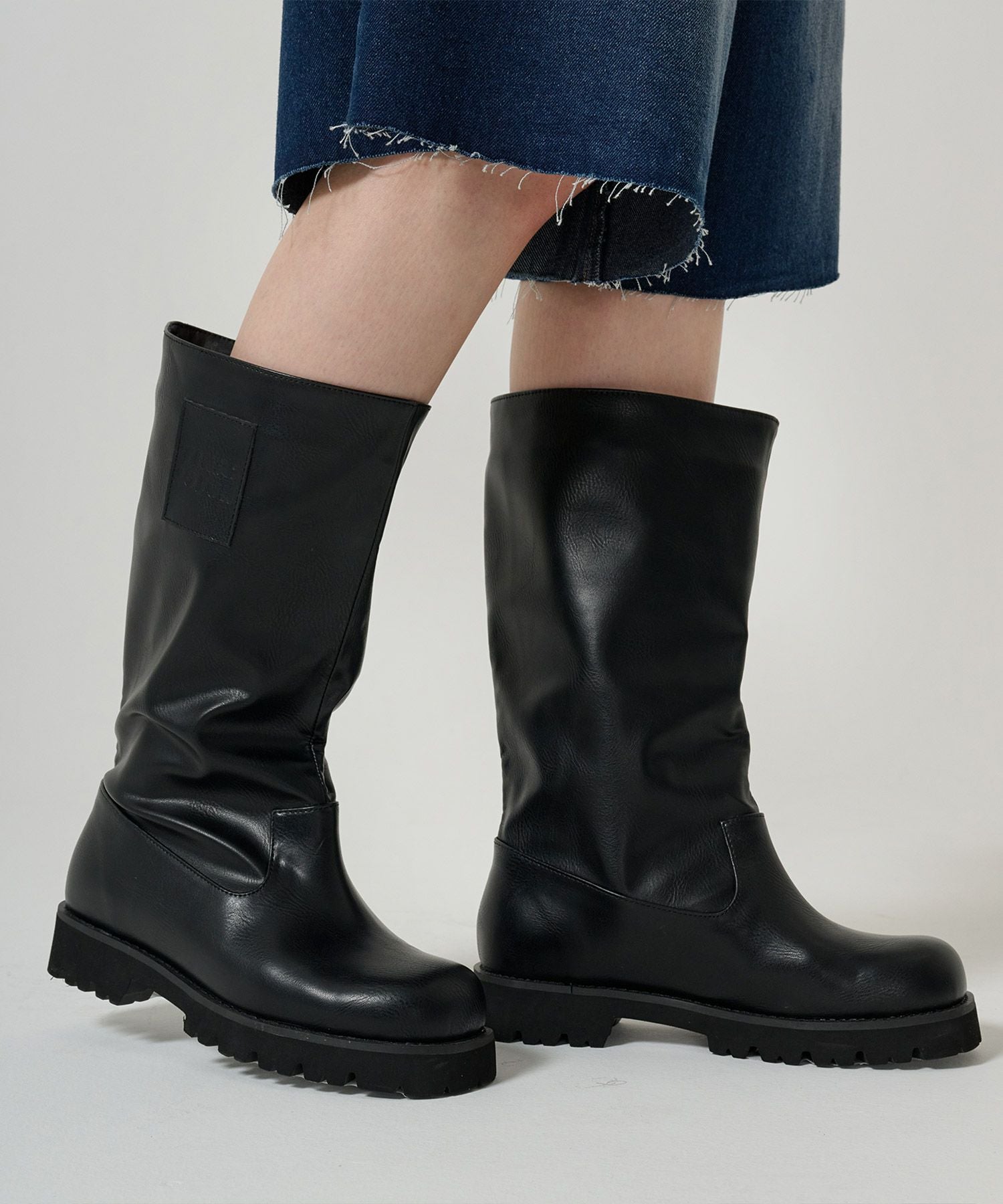 Special-Price-SALE ルーズ ミドル ブーツ TINA：JOJUN 全2色｜tnj933