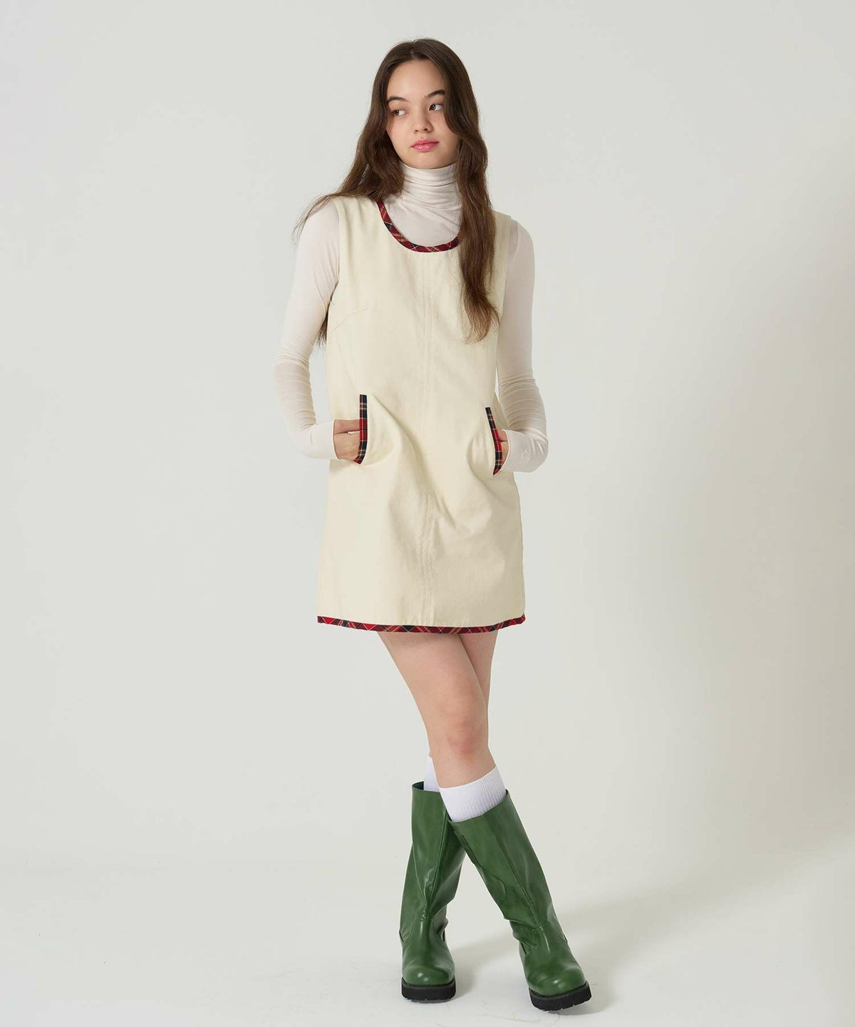 ルーズ/ミドル/ブーツ/グリーン