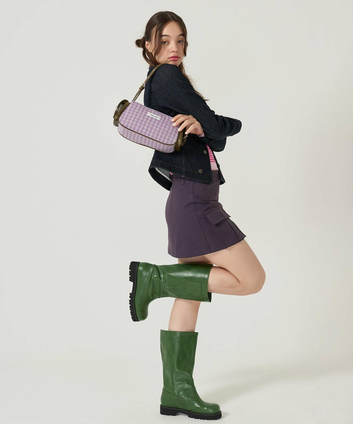 ルーズ/ミドル/ブーツ/グリーン