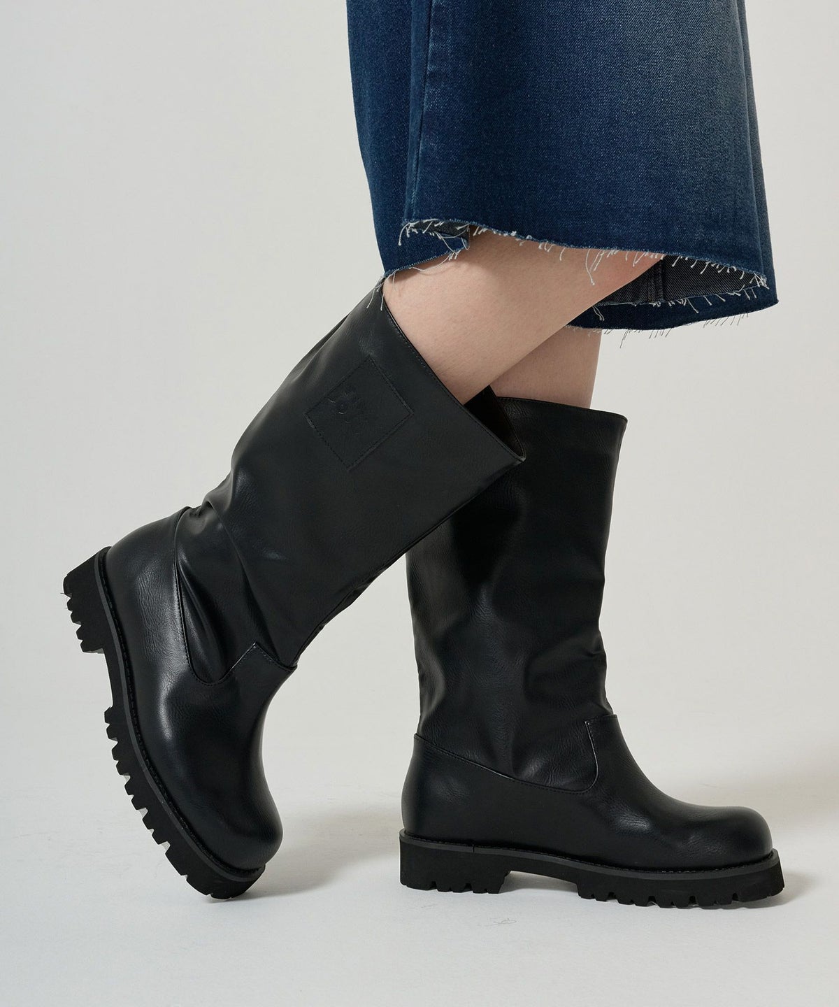 ルーズ/ミドル/ブーツ/ブラック