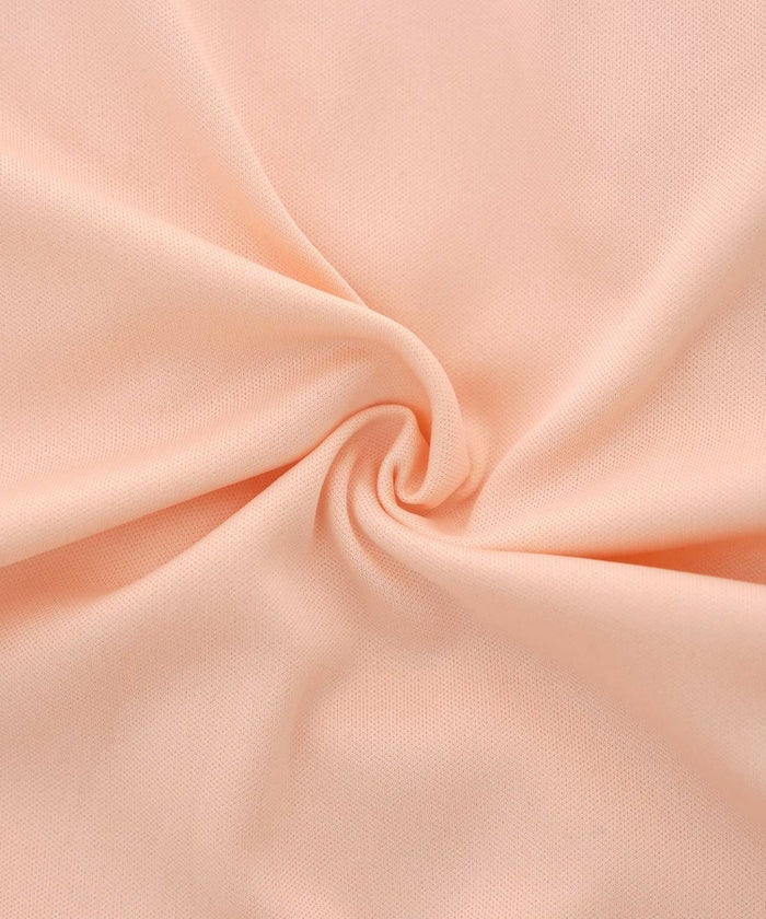 レディース/ワンピース/スカラップ/ミモレ/刺繍/袖口ゴム/半袖/5分袖/パフスリーブ/ハイウエスト/リボン/ウエストリボン/ピンク/ラベンダー/ミント/ブラック/上品/フェミニン/エレガント/きれい/ナチュラル/旅行/おでかけ