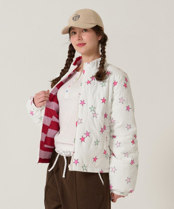 ジップ/アウター/星/スター/ボーダー/リバーシブル