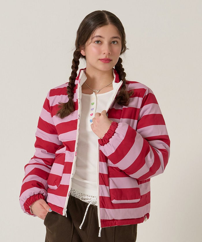 ジップ/アウター/星/スター/ボーダー/リバーシブル