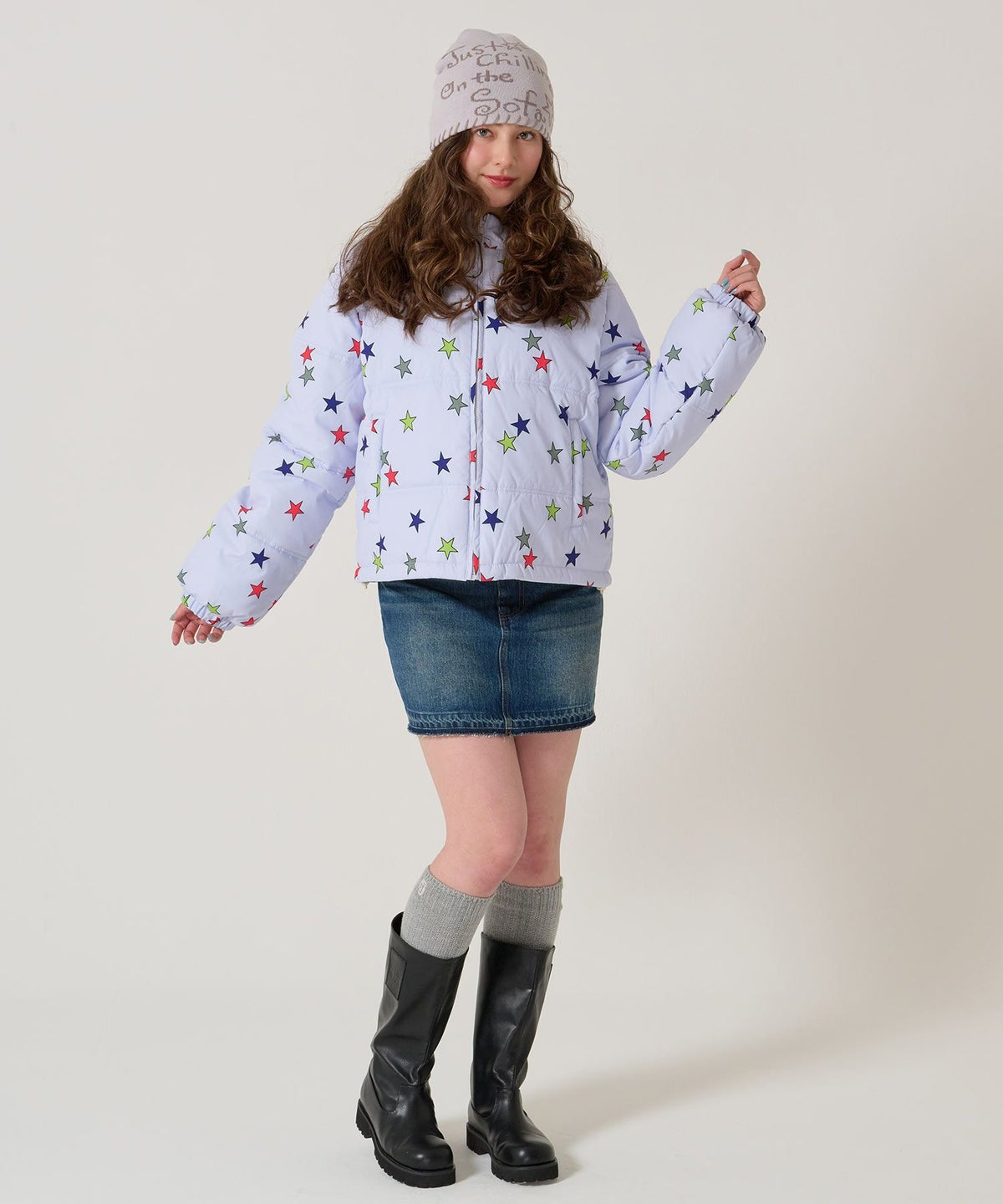 ジップ/アウター/星/スター/ボーダー/リバーシブル