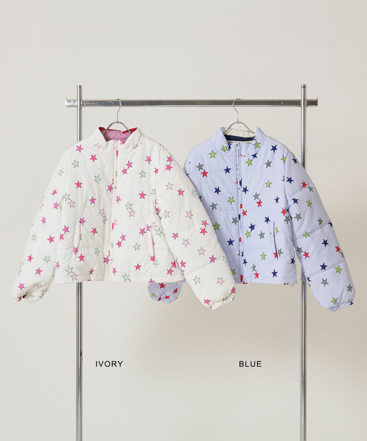 ジップ/アウター/星/スター/ボーダー/リバーシブル