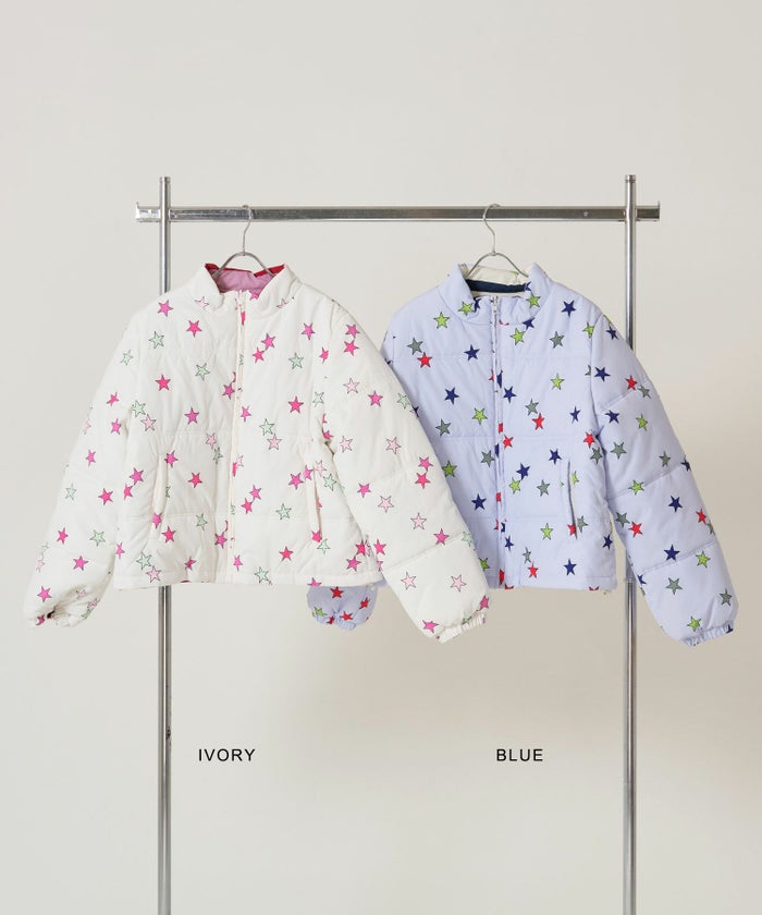 ジップ/アウター/星/スター/ボーダー/リバーシブル