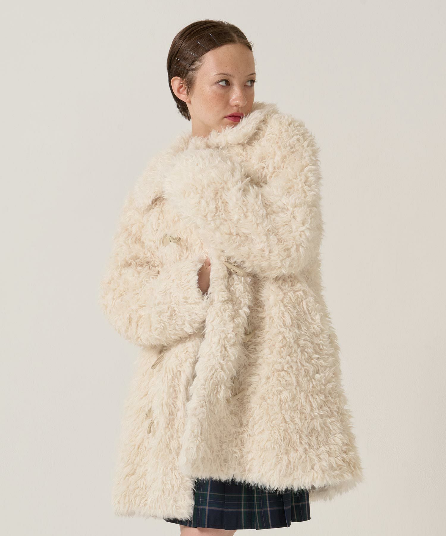 フェイクファー ダッフルコート TINA：JOJUN 全3色｜tnj141-1083【4