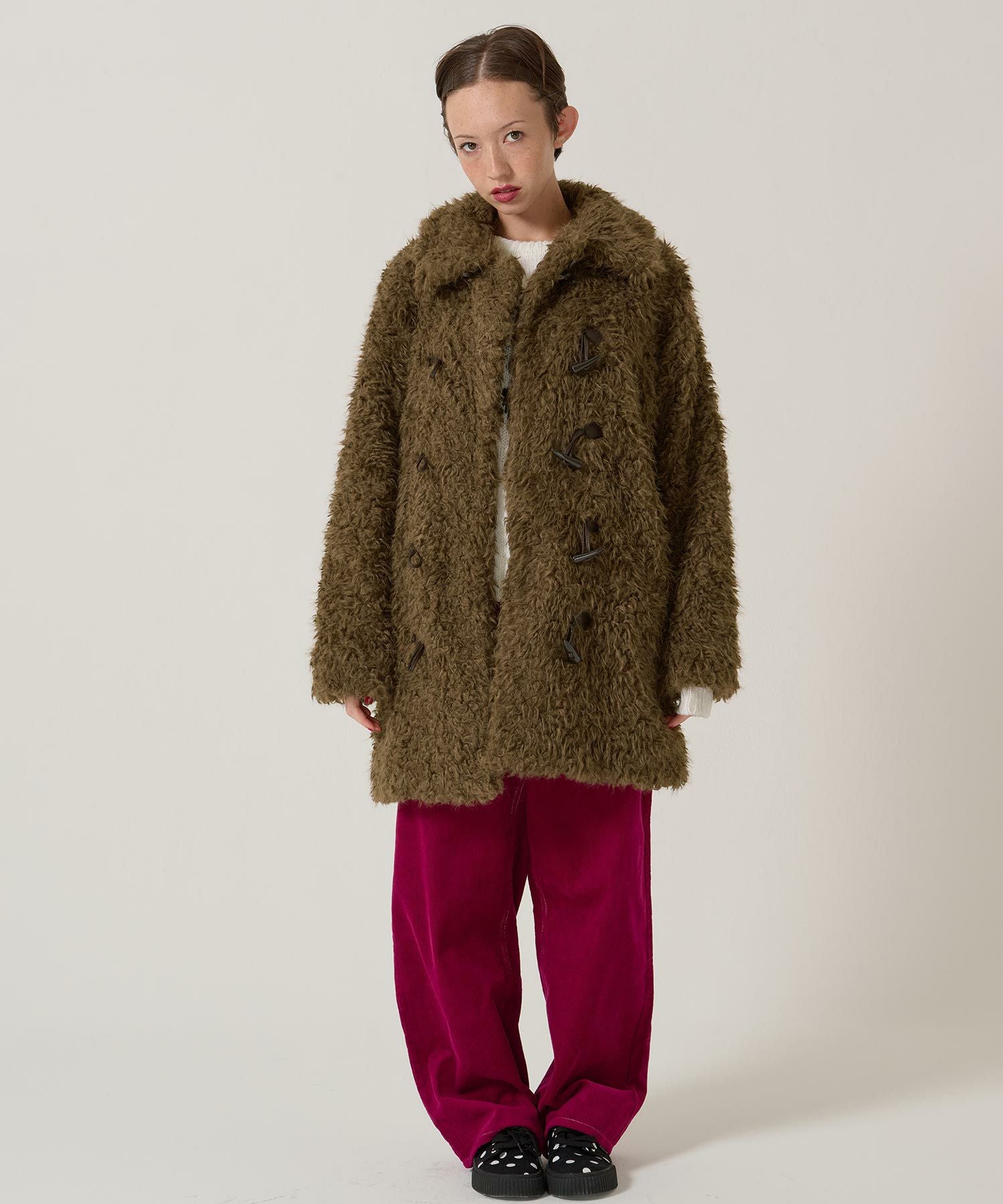 フェイクファー ダッフルコート TINA：JOJUN 全3色｜tnj141-1083【4