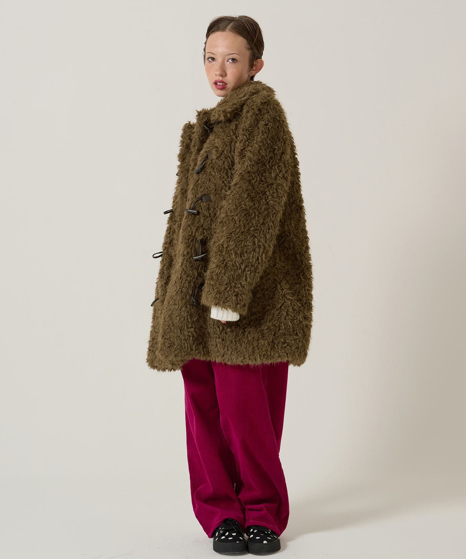 フェイクファー ダッフルコート TINA：JOJUN 全3色｜tnj141-1083【4