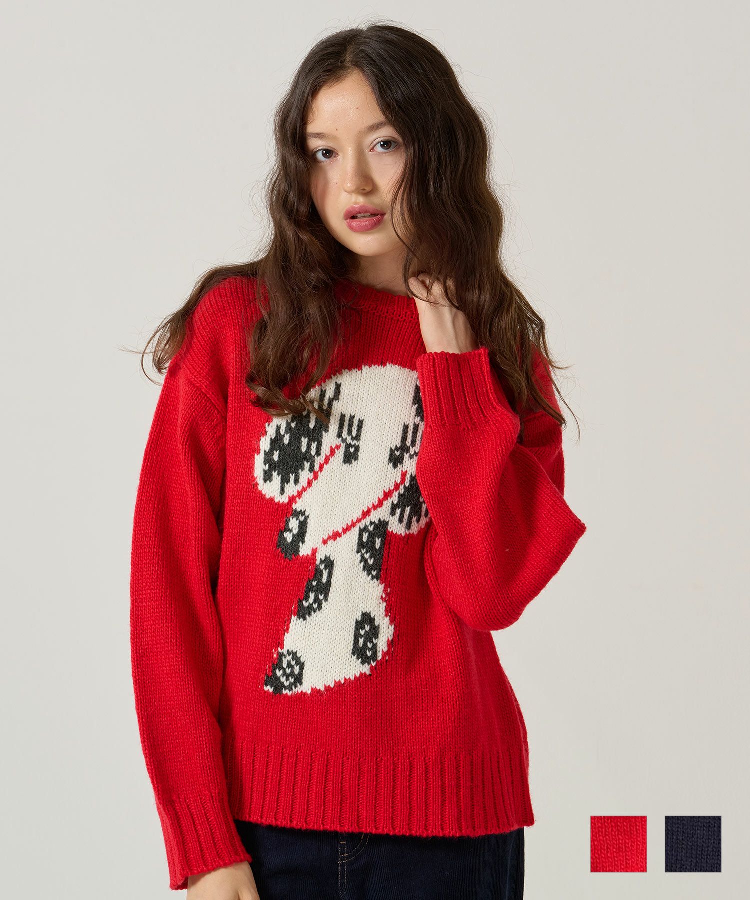 オリジナル ジャカードニット プルオーバー TINA：JOJUN 全2色｜tnj441