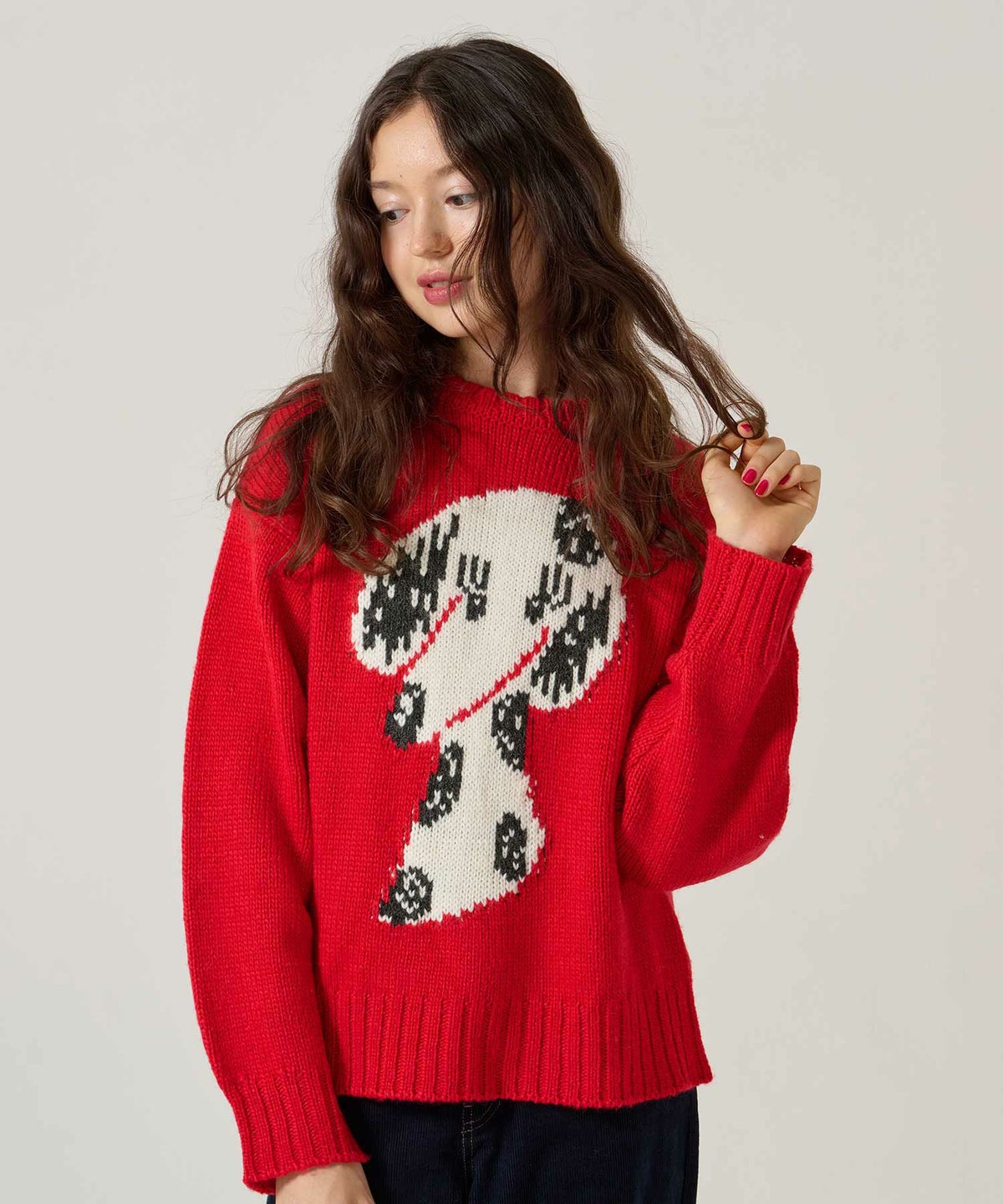 ジャカード/ニット/イヌ