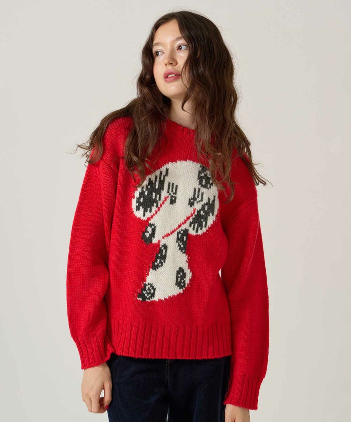 ジャカード/ニット/イヌ