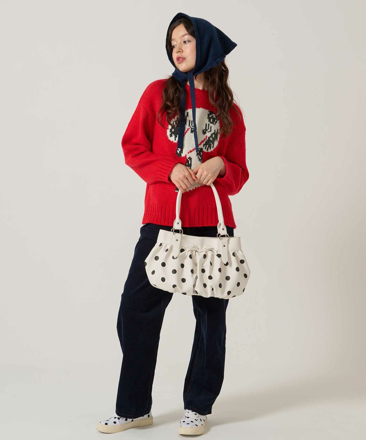 ジャカード/ニット/イヌ