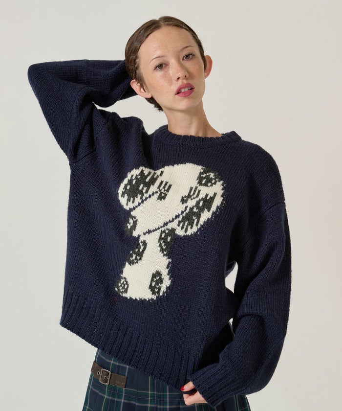 ジャカード/ニット/イヌ