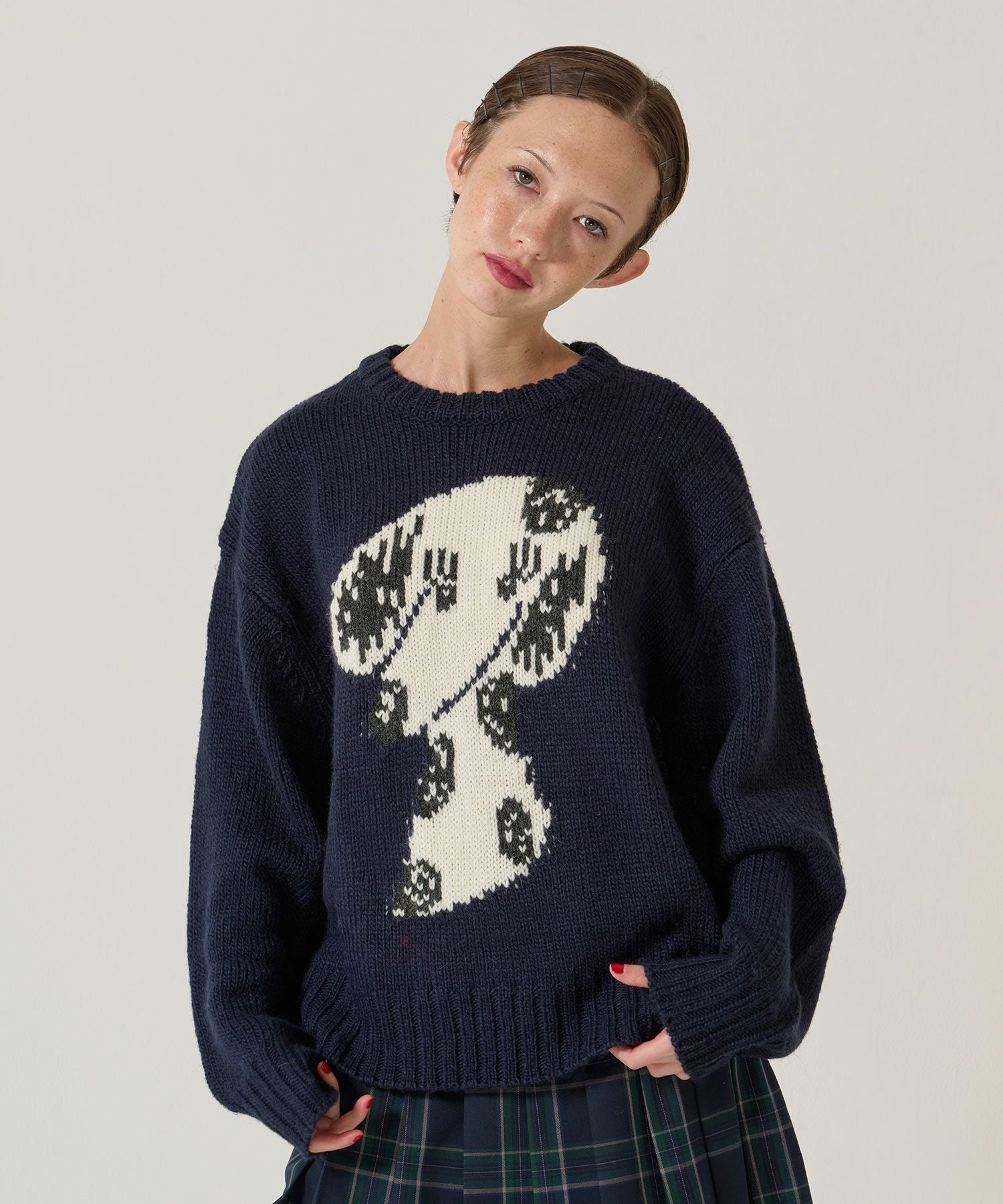 オリジナル ジャカードニット プルオーバー TINA：JOJUN 全2色｜tnj441