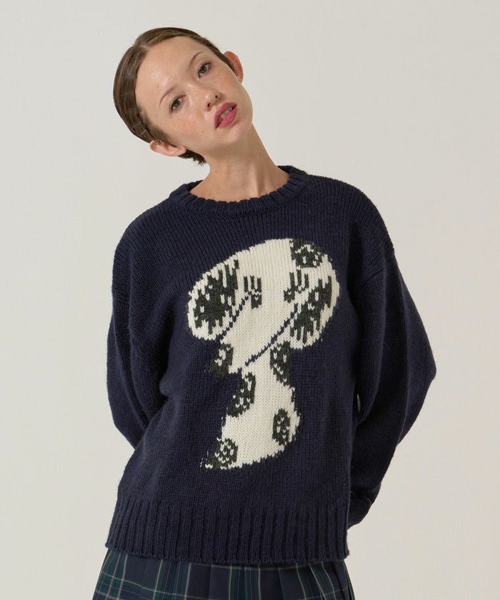 ジャカード/ニット/イヌ