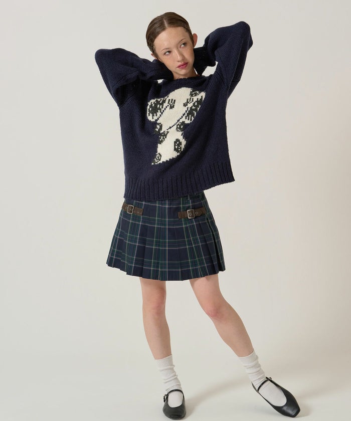 ジャカード/ニット/イヌ