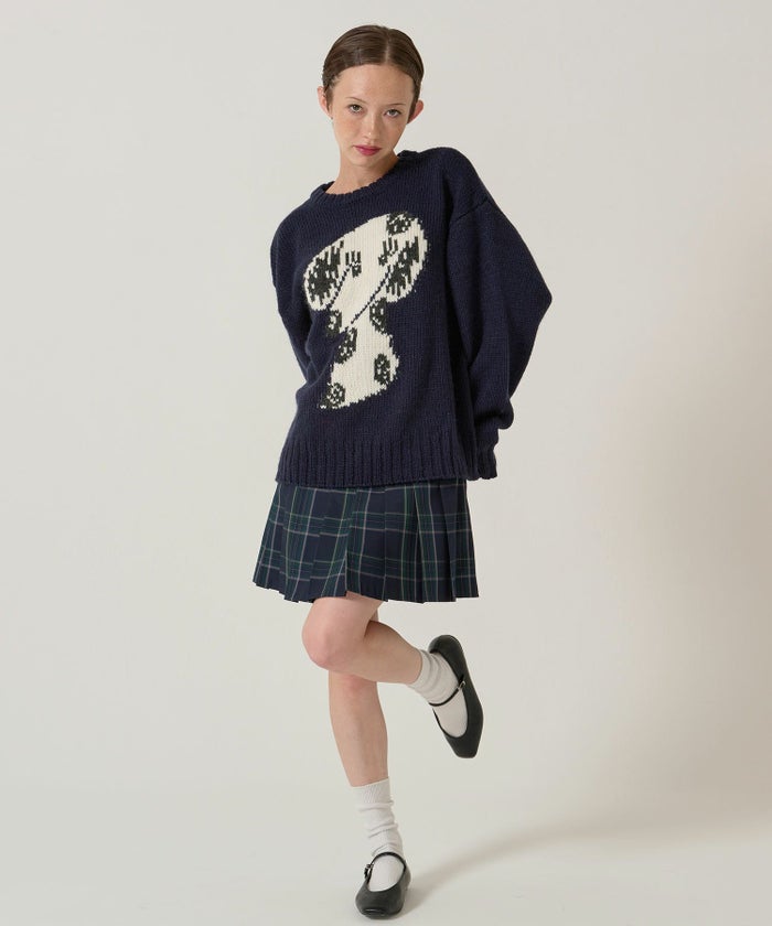 ジャカード/ニット/イヌ