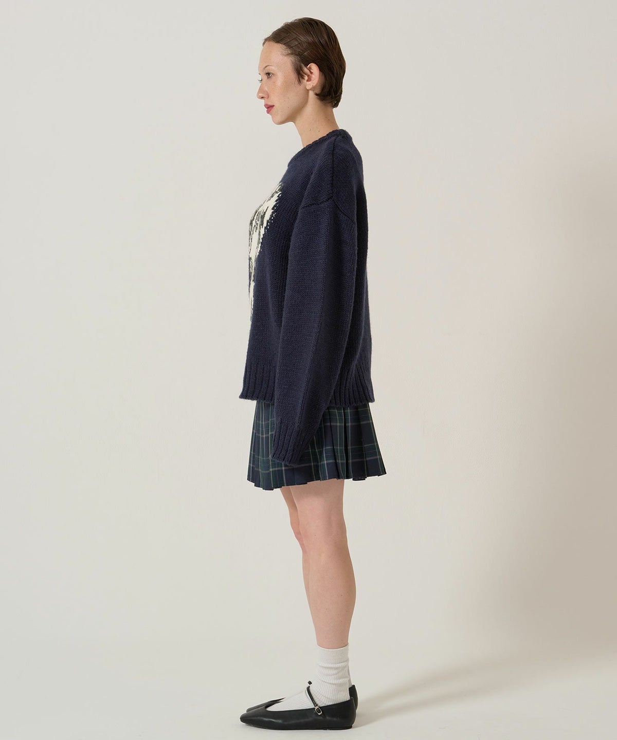 ジャカード/ニット/イヌ