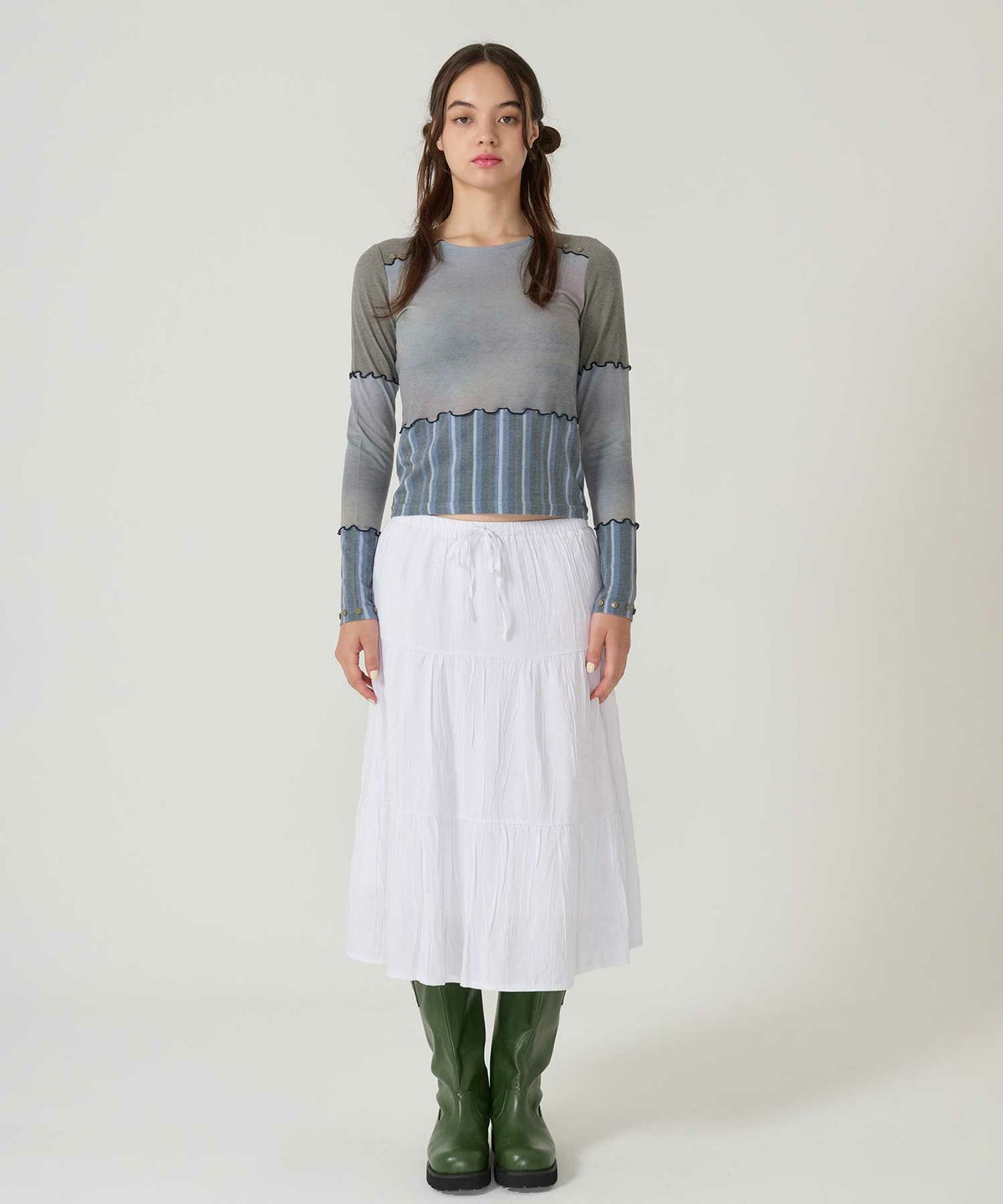 オリジナル/カットソー /ロンT/グレー