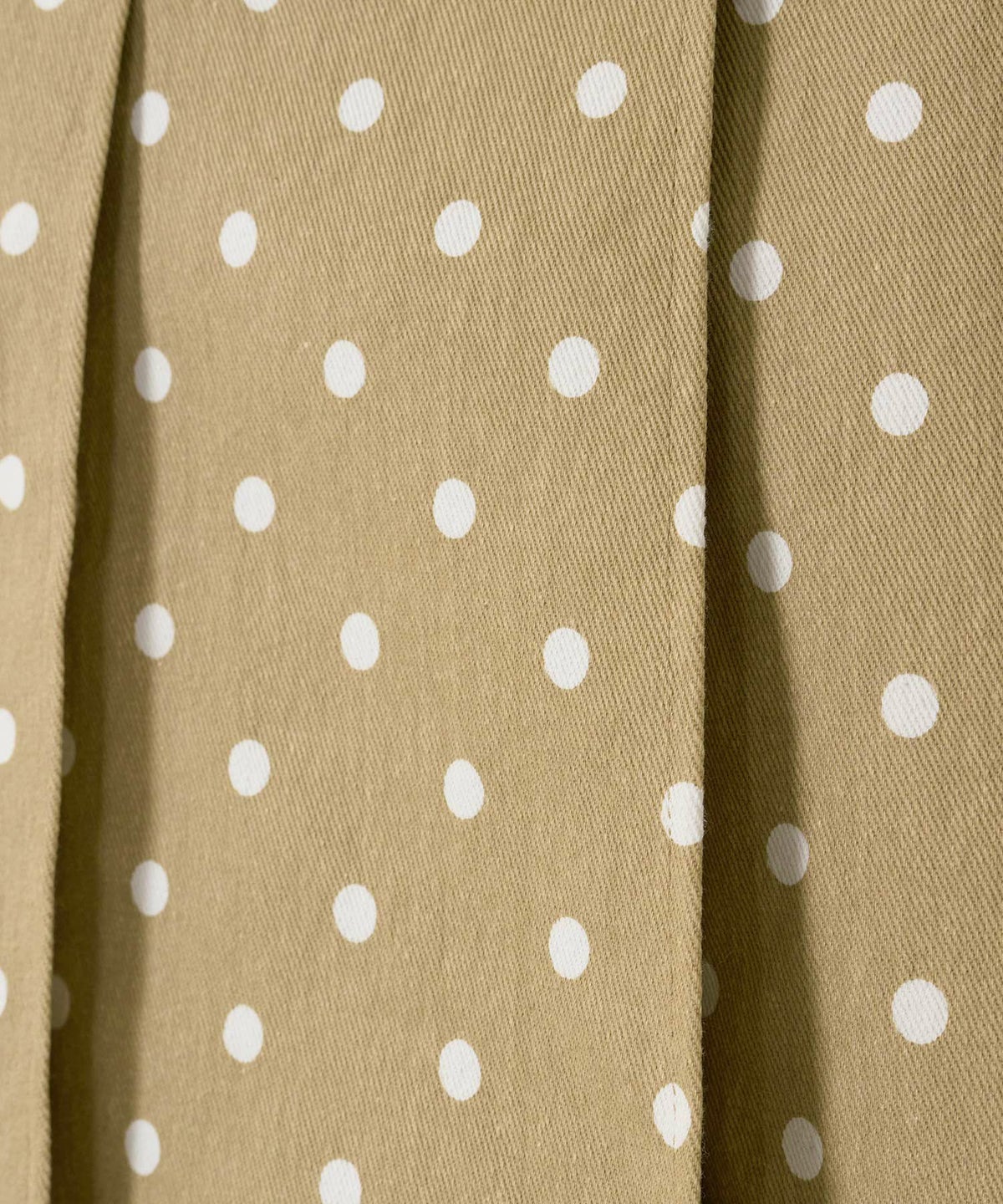 ドット/プリーツスカート/ミディ丈