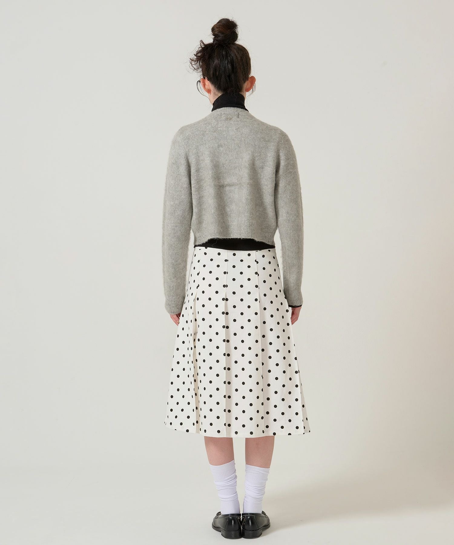 ドット柄 プリーツスカート TINA：JOJUN 全3色｜tnj641-1081【4