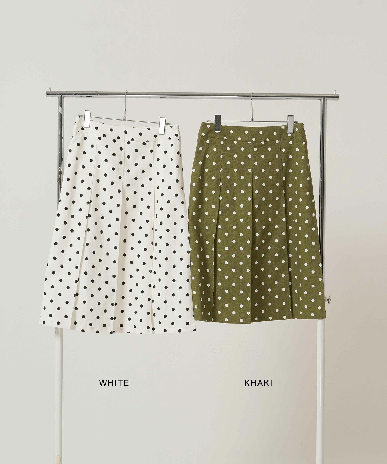 ドット柄 プリーツスカート TINA：JOJUN 全3色｜tnj641-1081【4