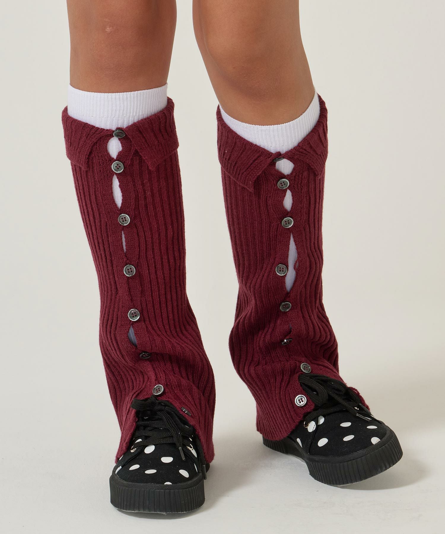 Special-Price-SALE 刺繍入り ニット レッグウォーマー TINA：JOJUN 全