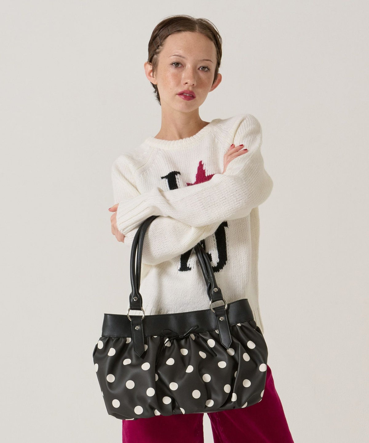 ドット/バッグ/ハンドバッグ