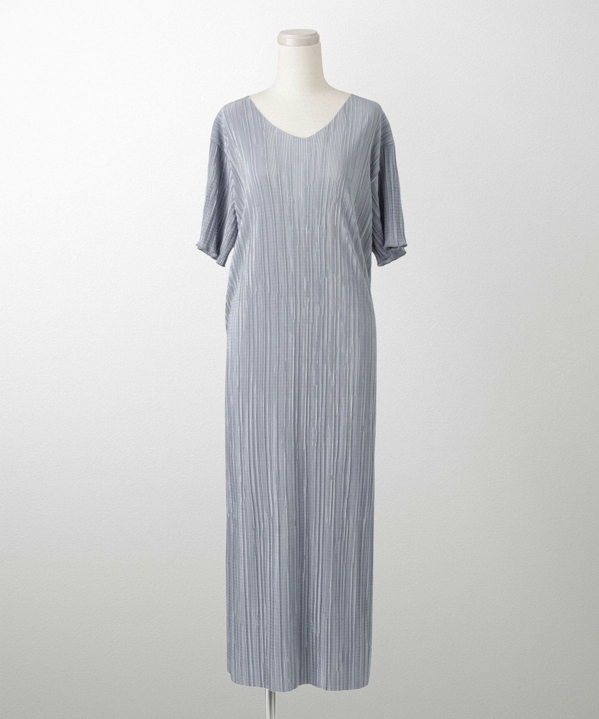 プリーツ ワンピース レディース ロングワンピース プリーツ 半袖 きれいめ 上品 洗える