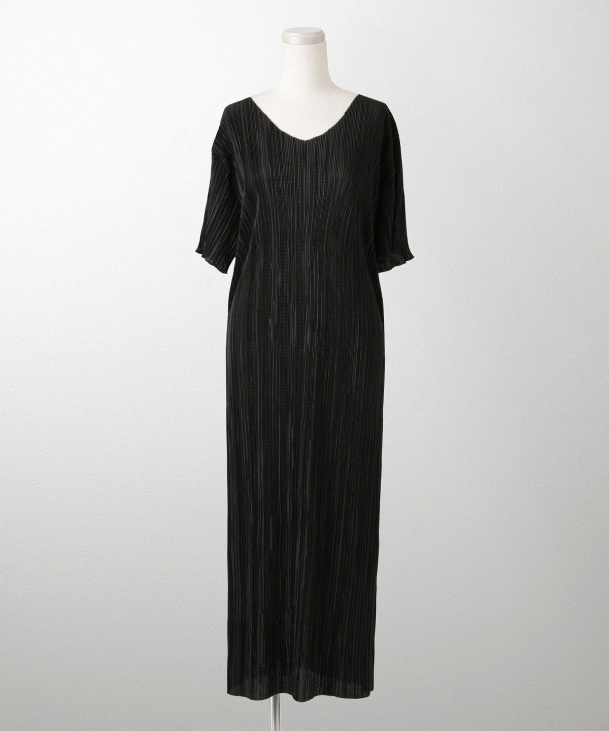 プリーツ ワンピース レディース ロングワンピース プリーツ 半袖 きれいめ 上品 洗える