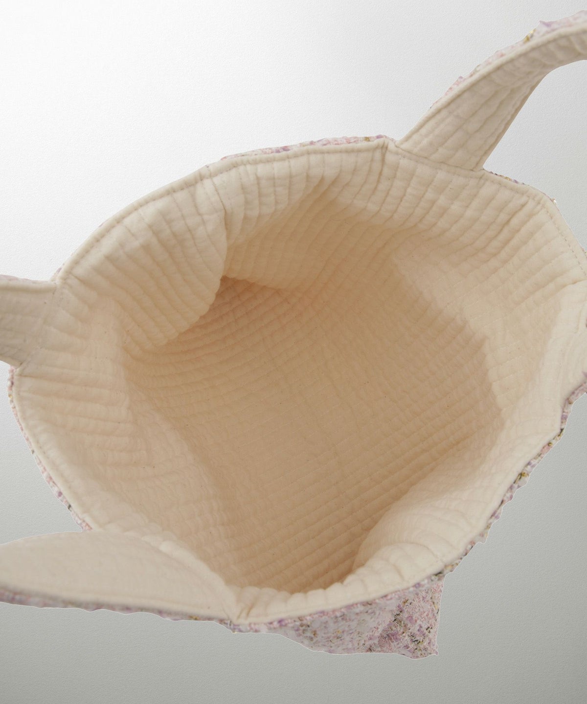 レディース バッグ 無地 ツイード リバーシブル オケージョン 春 夏 秋 冬 ヌビ サブバッグ アイボリー ブラック フリー