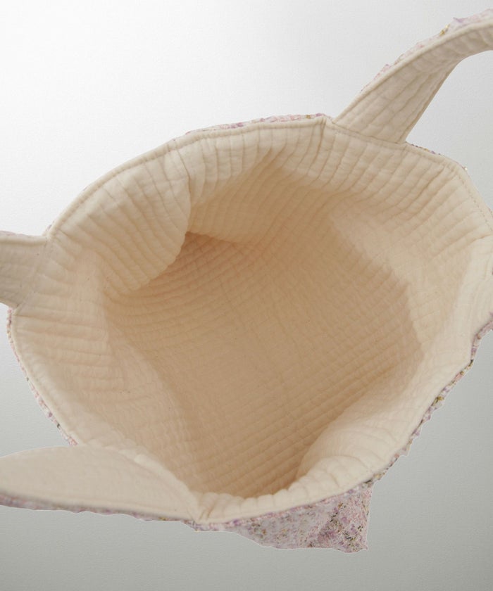 レディース バッグ 無地 ツイード リバーシブル オケージョン 春 夏 秋 冬 ヌビ サブバッグ アイボリー ブラック フリー