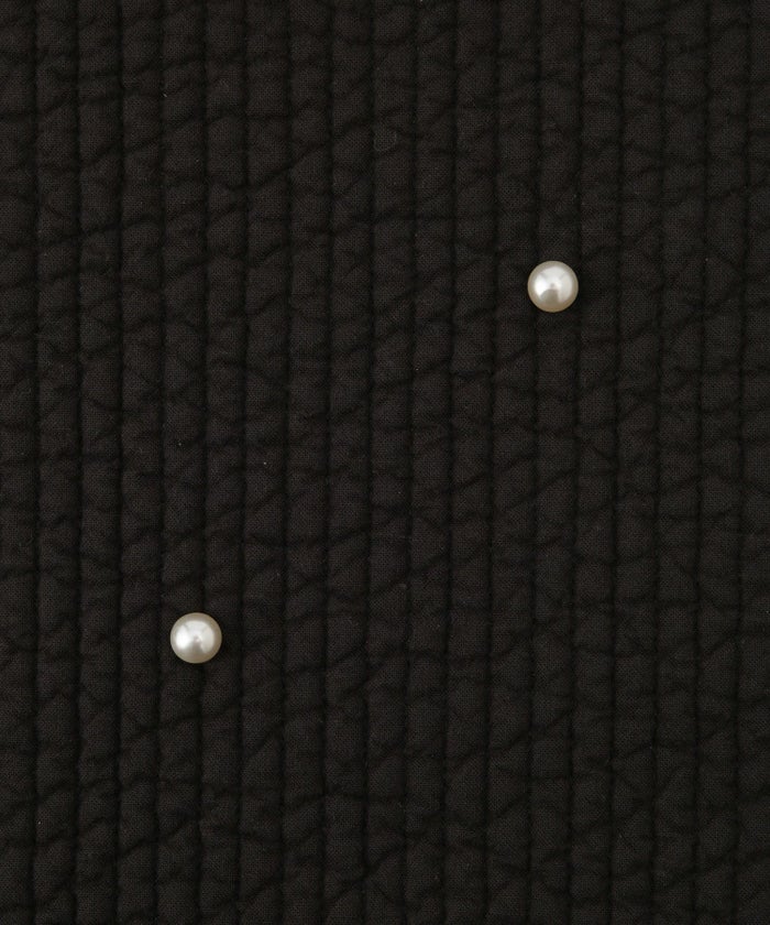 レディース バッグ パール リボン 配色 2way ヌビ 春 夏 秋 冬 サブバッグ きれいめ アイボリー ブラック フリー