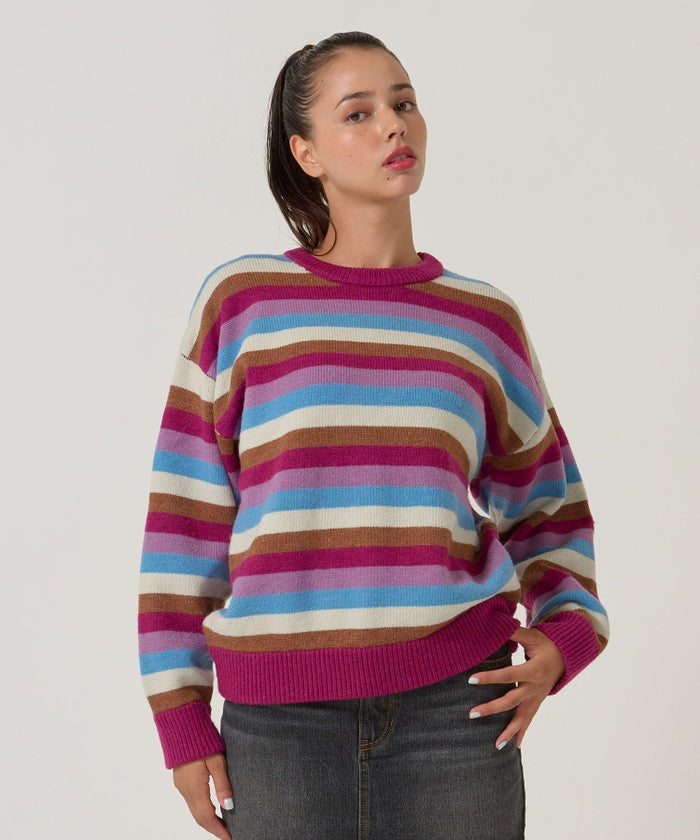 ボーダー/オーバーサイズ/ニット