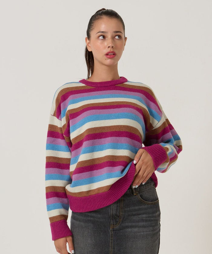 ボーダー/オーバーサイズ/ニット