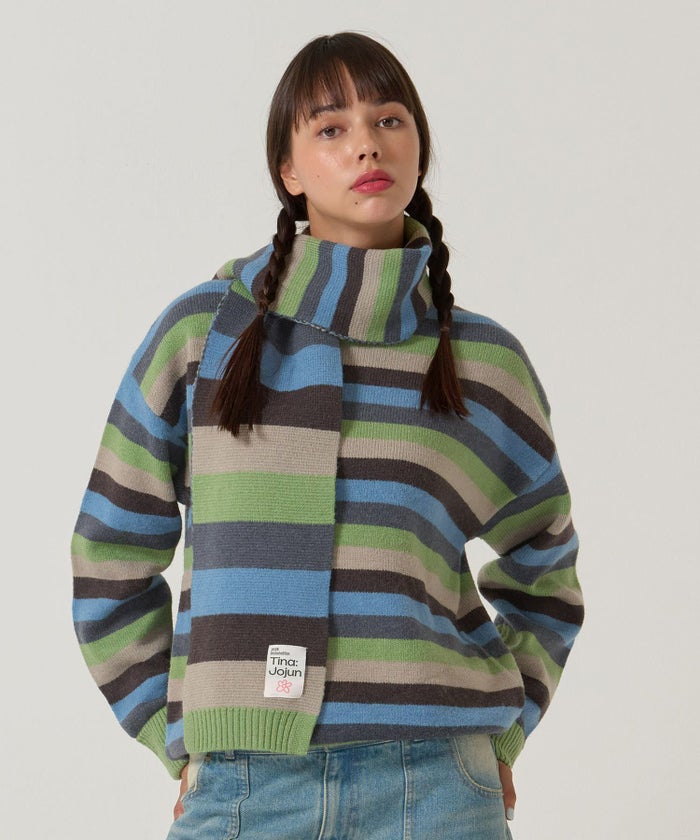 ボーダー/オーバーサイズ/ニット