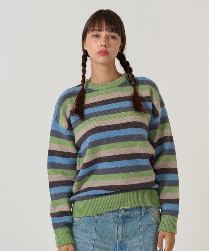 ボーダー/オーバーサイズ/ニット